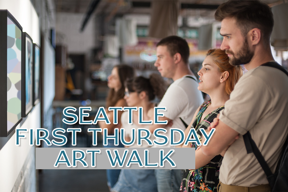 Seattle downtown first Thursday art walk