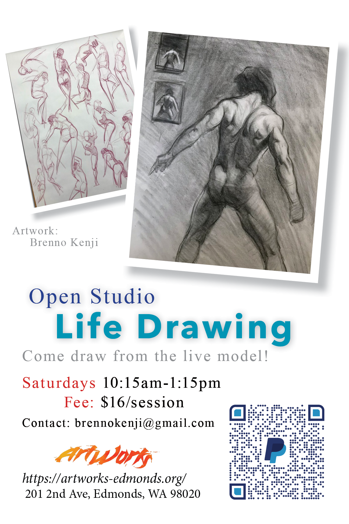 Life Drawing Open Studio sessions